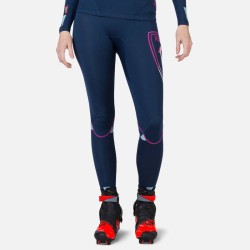 трико женского комбинезона Rossignol W Infini Compression Race Tights тёмно-синее